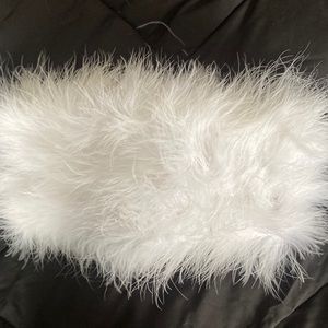 White Furry Headband